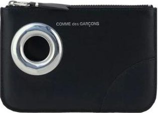 Comme Des Gar&ccedil;ons Wallets & Cardholders, male, Black, ONE SIZE, Stylish Leather Coin Purse with Zipper