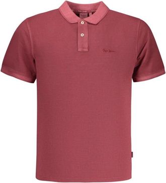 Pepe Jeans London Polo shirt met korte mouwen - Heren - Polos - Rood - XL - Katoen - Tops