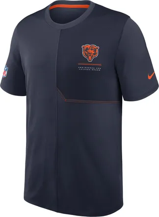 Nike Chicago Bears Sideline Coach Nike Mens Dri-FIT NFL Top in Blue | 03B2051Y7Q-B8B