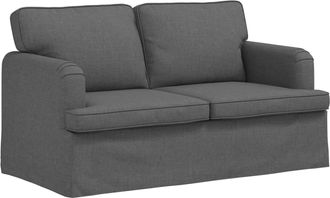 vidaXL Sof&aacute; Gris Oscuro 144 X 80 X 85 Cm Tela Vidaxl