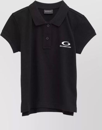 Balenciaga cotton polo shirt short sleeves collar