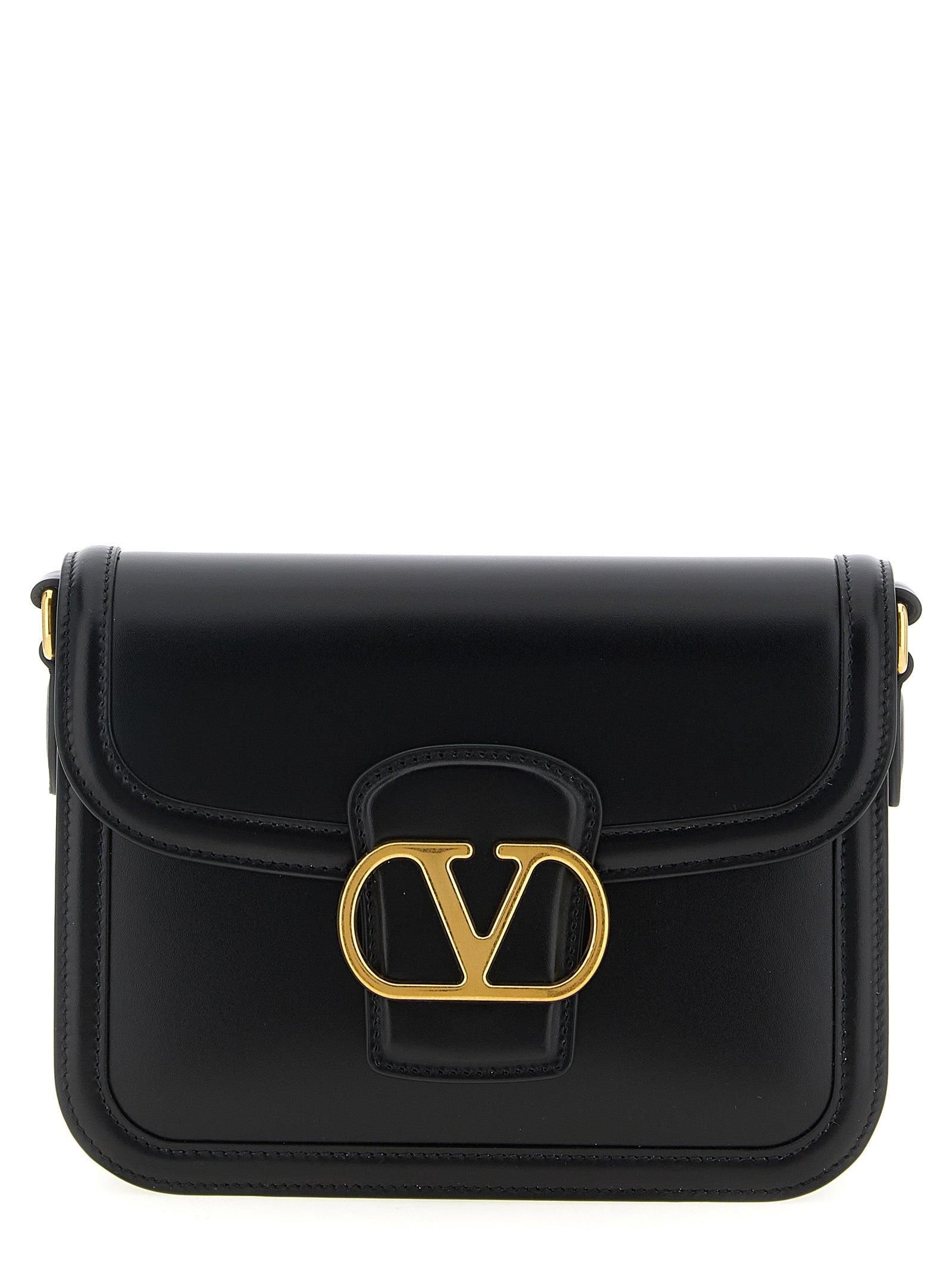 ショルダーバッグ・ポシェット VALENTINO GARAVANI WOMAN CROSSBODY BAGS VALENTINO GARAVANI Black Leather Rockstud Crossbody Bag