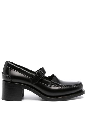 Hereu Mocassini Blanquer 55mm in pelle - Nero