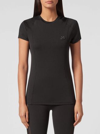 Plein Sport T-shirt in tessuto tecnico stampato