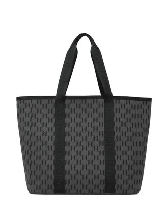 Karl Lagerfeld monogram tote bag - women - Canvas - One Size - Black