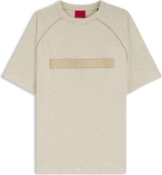 HUGO BOSS Relaxed-fit cotton jersey T-shirt with wide-set logo