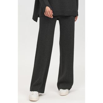 Pietro Brunelli Meribel Knit Pull-On Maternity Pants in Charcoal at Nordstrom, Size Medium