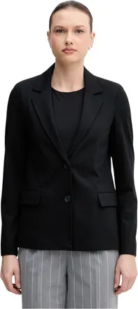 Benetton Regular Fit Blazer - Dames - Jassen - Zwart - Maat: XS Viscose