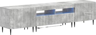 vidaXL Cabinet De Tv Led De 5 Piezas Gris Hormig&oacute;n Vidaxl