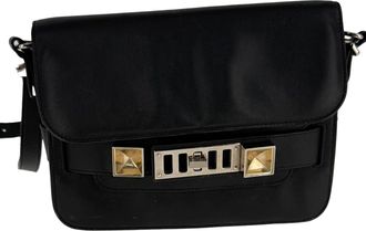 Proenza Schouler PS11 Classic Bag in Black Calfskin Leather