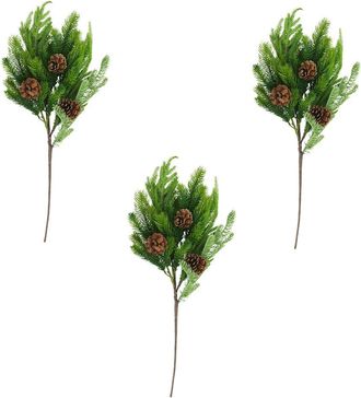 Creative Displays Inc. Set Of 3 Norfolk Spruce Juniper Spray