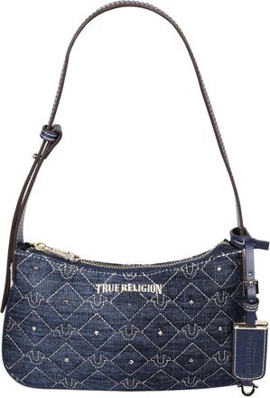 True Religion Studded Denim Shoulder Bag