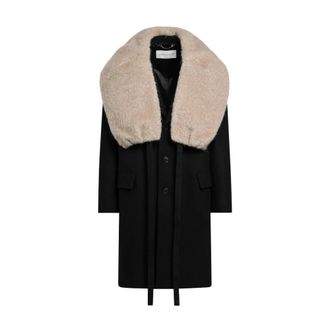 Dries Van Noten Single-Breasted Coats, male, Black, Size: L Dries Van Noten Coats Black