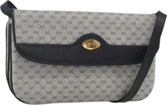 Gucci Pre-owned Cross Body Bags, female, Blue, Size: ONE SIZE Pre-owned Vintage Shoulder Bag