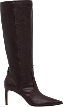 Iro Davyn Vintage Hoge Laarzen - Dames - Laarzen met Hak - Rood - 36 EU - Leer - Schoenen