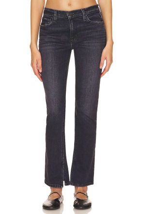 Hudson Nico Mid Rise Straight Jeans In Black Star