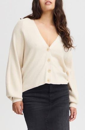 Ichi V-Neck Cardigan in Almond Milk at Nordstrom Rack, Size X-Large