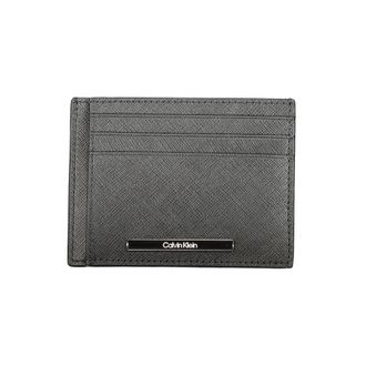 Calvin Klein Zwarte Leren Heren Portemonnee Houder