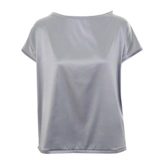 Roberto Ricci Design Blouses, female, Gray, Size: XS Light Blade Square Blouse