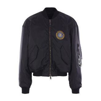 Balenciaga Zwarte Nylon Bomberjack Jas - Heren - Bomber jackets - Zwart - M - Nylon - Jassen