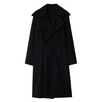 Burberry Cashmere Wrap Belted Trench Coat, Brand Size 8 ( US Size 6 )