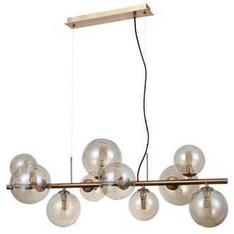 Netlighting Canello Modern 10 Light Bar Pendant Ceiling Light G9 in Yellow