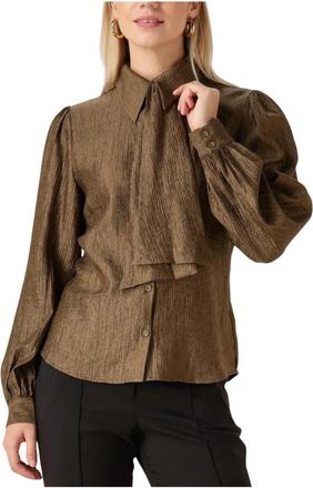 Aaiko Veronne TIE VIS 545 Blouse - Dames - Overhemden - Groen - M - Overhemden