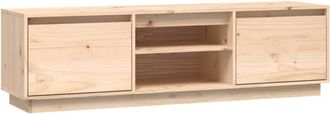 vidaXL TV Cabinet 140x35x40 cm Solid Wood Pine vidaXL