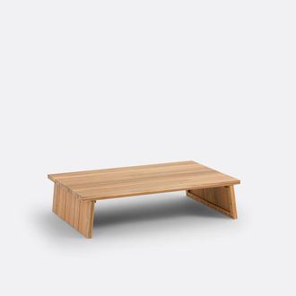 La Redoute Interieurs Lage outdoor tafel, acacia, Brut