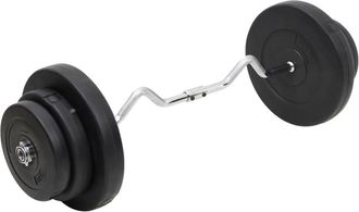 vidaXL Mancuerna Curl Con Discos 60 Kg Vidaxl