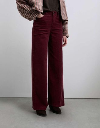 Scalpers Pantaloni bordeaux-Rosso