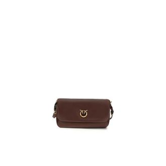Pinko Bos Taurus Schoudertas - Dames - Schoudertassen - Bruin - ONE Size - Leer - Tassen