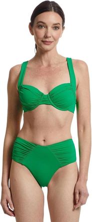 BECCA by Rebecca Virtue Womens BECCA Color Code Francesca Way Underwire Bra Top Green Swimwear GBO639