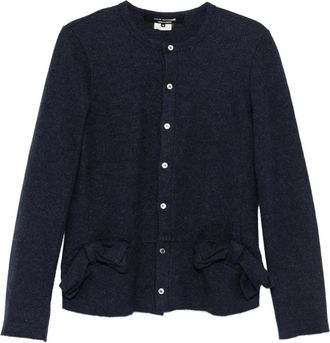 Comme Des Garçons Giacca con fiocco anni 90 - Blu