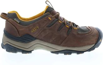 Keen Mens Gypsum Ii Waterproof Hiking Boots In Shitake/golden Yellow