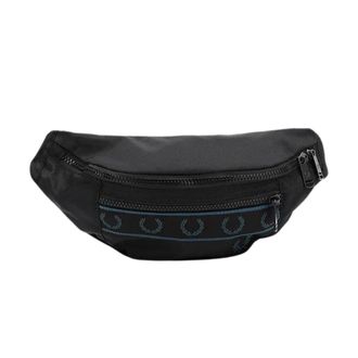 Fred Perry Contrast Taped Zwarte Crossbody Tas