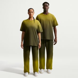 Nike Mens NOCTA Open-Hem Fleece CS Pants in Green | HJ6336-390