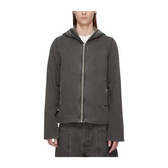 Rick Owens Gimp Zipfront Jacket - Heren - Sweatshirts & Hoodies - Grijs - Maat: L Katoen
