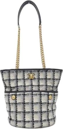 Chanel Pre-owned Vintage Schoudertas - Dames - Vintage Tas - Veelkleurig - ONE Size - Katoen - Vintage