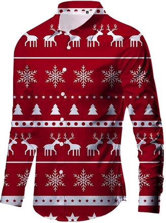 Generic Mens Christmas Shirt for Family Photos Cow Men Denim Shirts Dress Black Thanksgiving Plaid S T Thick Green Flannel T-Shirt