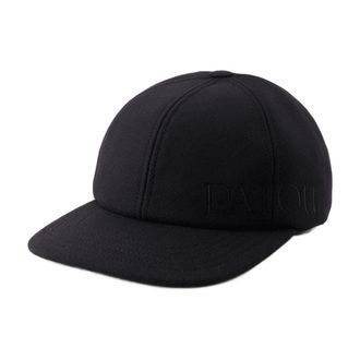 Patou Unisex Cap Wool Black Accessories
