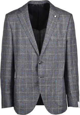 Luigi Bianchi Mantova Giacca Stondata - Heren - Blazers - Grijs - 4XL - Wol - Jassen