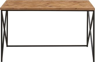 Premier Housewares Kickford Console With Natural Parquet Top