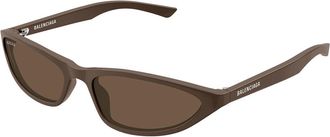 Balenciaga BB0402S 008 Womens Sunglasses Brown Size 59