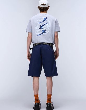 Napapijri Mens Napapijri Elior Short Sleeve T-Shirt - Grey - Size: 44
