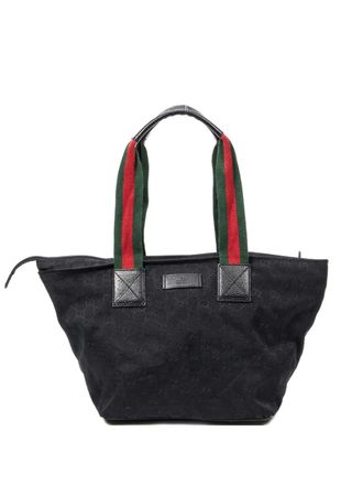 Gucci Borsa a mano con monogramma - Nero