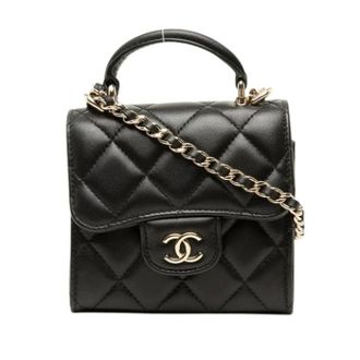 Chanel Pre-owned Clutch met ketting - Dames - Pre-owned - Zwart - Maat: ONE Size Zijde