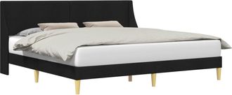 vidaXL Estructura De Cama Liso Con Cabecera Placa De Conexi&oacute;n Vidaxl