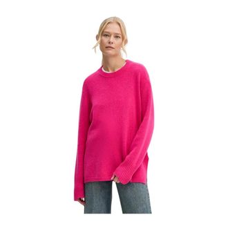 &Aacute;eron Jersey de Cachemira Cuello Redondo - Knitwear - Mujer - Rosa - M