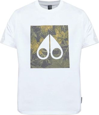 Moose Knuckles T-shirt con stampa - 160 WHITE